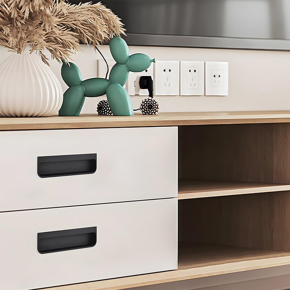 Rectangular Recessed Pulls for Sliding Closet Doors