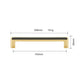 Black Gold Zinc Alloy Cabinet Pulls and Knobs