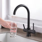 Puriva Three-Way Kitchen Faucet with Filter Tap, Reverse Osmosis Compatible