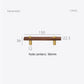 Wood Grain Cabinet Handles and Knobs with Metal Posts
