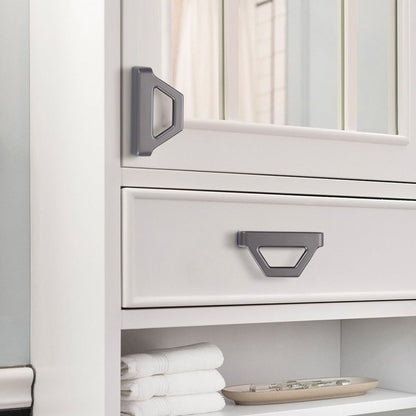 Geometric Flat Bar Cabinet Pulls and Drawer Handles
