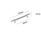 Fluted Zinc Alloy Cabinet Pulls in Shiny Finishes