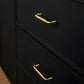 Round Bar Brass Cabinet Handles and Knobs for Wardrobes