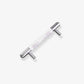 Colorful Leather Cabinet Pulls and Knobs, Stainless Steel