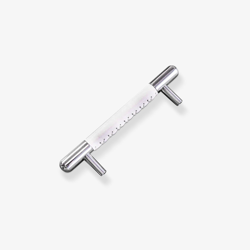 Colorful Leather Cabinet Pulls and Knobs, Stainless Steel