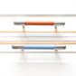 Colorful Leather Cabinet Pulls and Knobs, Stainless Steel