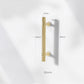 Shiny Modern Zinc Alloy Titanium Gold Black Door Pulls