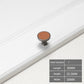Retro Brown Leather Drawer Pulls