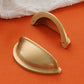 Half-Round Brass Cabinet Cup Pulls for Drawers