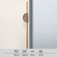 1Paired Semicircle Wood Cabinet Pulls with Brass Bar
