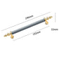 Fluted Zinc Alloy Cabinet Pulls in Shiny Finishes