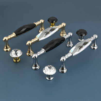 Faceted Crystal Drawer Pulls and Cabinet Knobs
