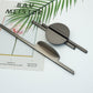 Half Moon Cabinet Pulls, Zinc Alloy Drawer Handles with Extended Bar