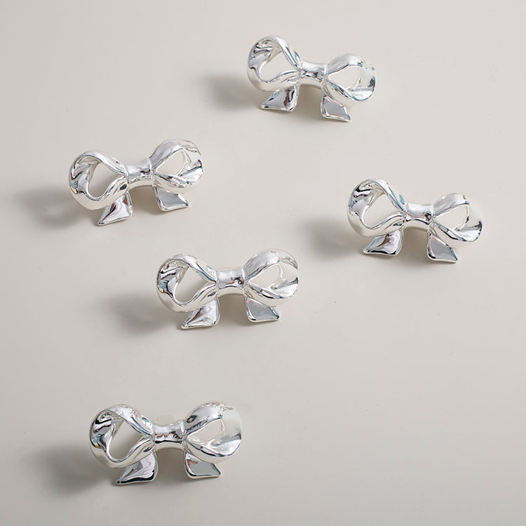 Solid Brass Bow Drawer Knobs