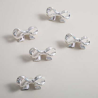 Solid Brass Bow Drawer Knobs