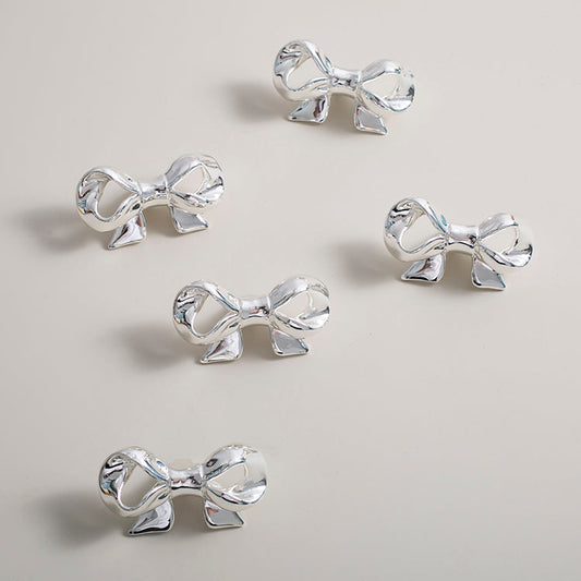 Solid Brass Bow Drawer Knobs