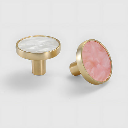 Colored Inset Cabinet Knobs for Wardrobes and Drawers