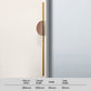1Paired Semicircle Wood Cabinet Pulls with Brass Bar