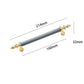 Fluted Zinc Alloy Cabinet Pulls in Shiny Finishes