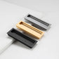 Recessed Cabinet Pulls with Offset Finger Grip