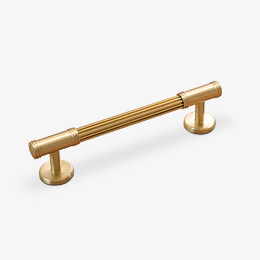 Ribbed Solid Brass Cabinet Pulls and Knobs