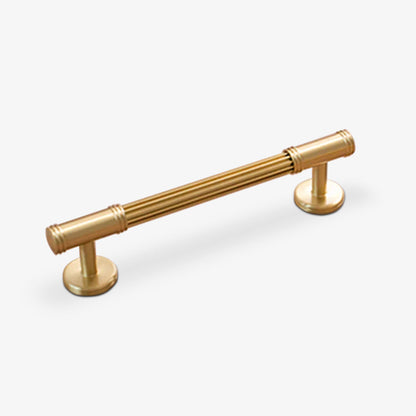 Ribbed Solid Brass Cabinet Pulls and Knobs