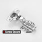 Cabinet Hinges Soft Close Hinges For Frameless Kitchen Cabinets Door 1.2mm Thickness Stainless Steel Nickel Plated Finish