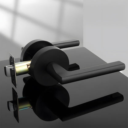 Round Passage Door Lever Handles for Hallway, Closet and Dining Room Doors