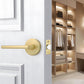 Round Interior Door Lever Handles for Bedroom and Bathroom Doors