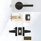 Gold and Black Interior Door Lever Handles for Bedroom and Hallway Doors