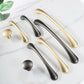 Modern Curved Cabinet Handles and Round Knobs