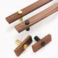 Wood Grain Cabinet Handles and Knobs with Metal Posts