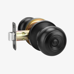 Round Interior Door Knobs with Dummy, Passage and Privacy Options
