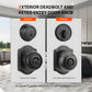 Keyed Entry Door Knob and Deadbolt Set for Front Doors