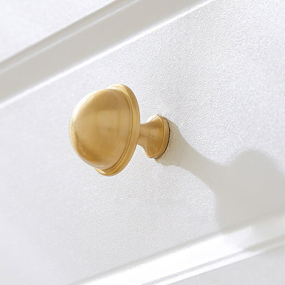 Solid Brass Round Bar Cabinet Pulls and Knobs