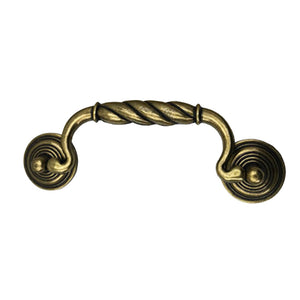 Vintage Brass Finish Bail Drawer Pull Handles