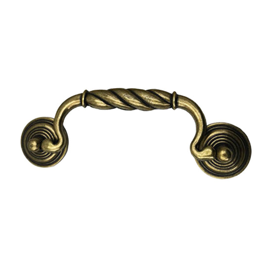 Vintage Brass Finish Bail Drawer Pull Handles