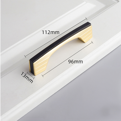 Two-Tone Flat Bar Cabinet Pulls with Flared Ends