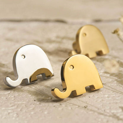 Brass Elephant Dresser Knobs in Three Finishes