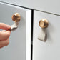 Leather Strap Cabinet Pulls and Knobs with Zinc Alloy Mounts