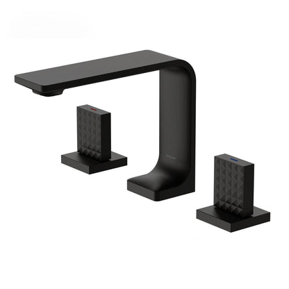 Ultra-Slim 3-Hole Bathroom Sink Faucet