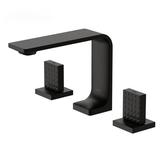 Ultra-Slim 3-Hole Bathroom Sink Faucet