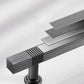 Ribbed Square Bar Cabinet Pulls and Drawer Handles