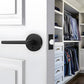 Round Privacy Door Lever Handles for Bedroom and Bathroom Doors