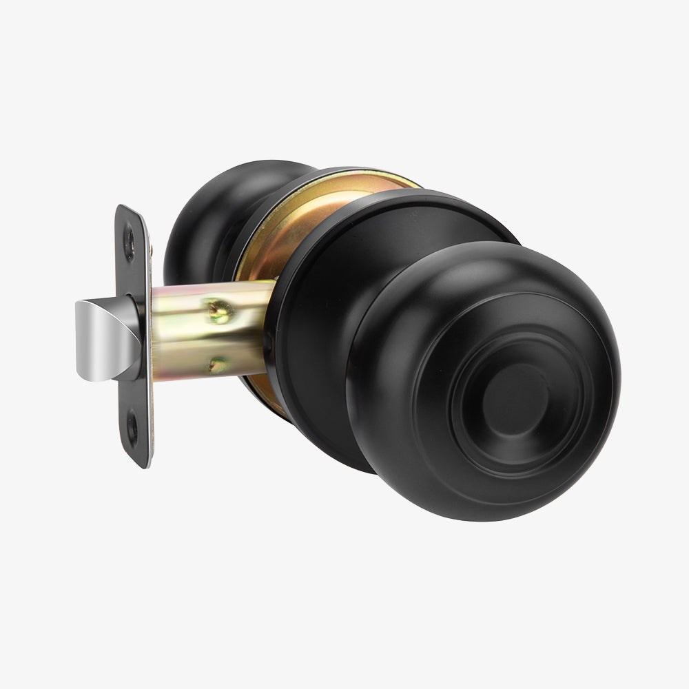 Round Interior Door Knobs with Dummy, Passage and Privacy Options