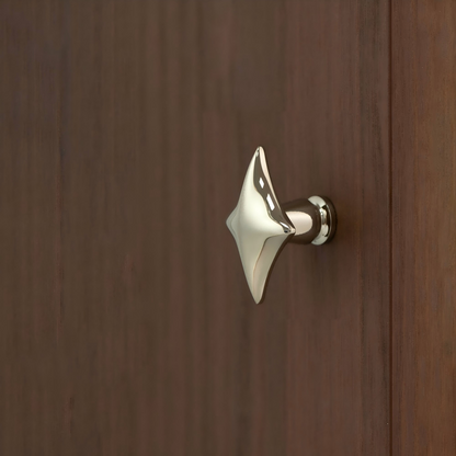 Star-Shaped Solid Brass Cabinet Pulls and Knobs