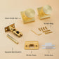 Passage Square Door Knobs for Closet, Hallway and Dining Room Doors