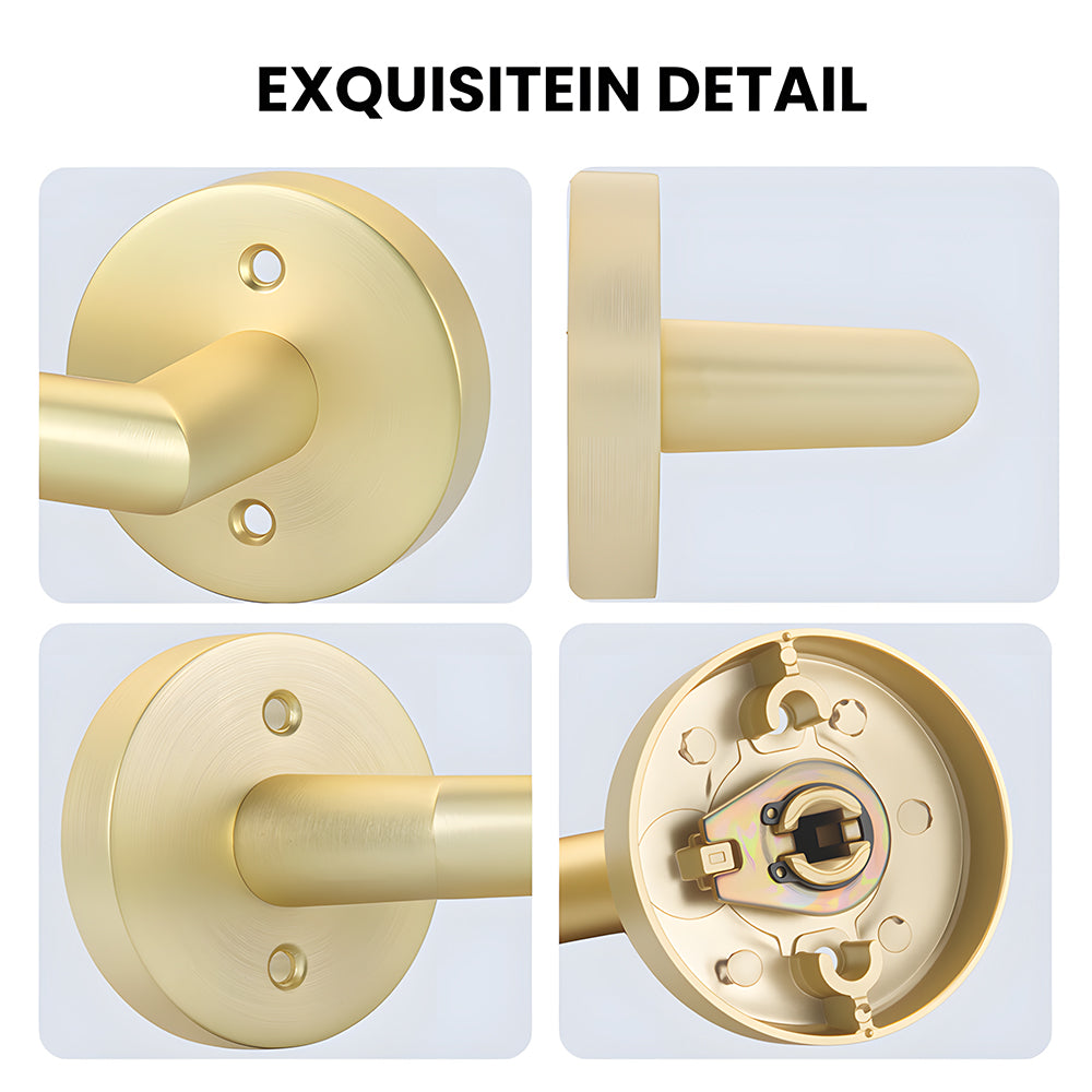 Zinc Alloy Passage Door Lever Handles for Closet and Hallway Doors