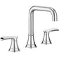 Simple Waterfall Black Bathroom Faucet
