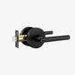 Gold and Black Interior Door Lever Handles for Bedroom and Hallway Doors